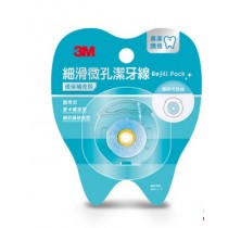 3M 細滑微孔潔牙線 馬卡龍造型 / 簡約風格設計 補充包裝 - 40公尺 顏色隨機出貨【艾保康】